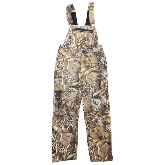 Kids WFS World Famous Sports Burly Camo Overalls Small Hunting 100% Cotton - Picture 1 of 6